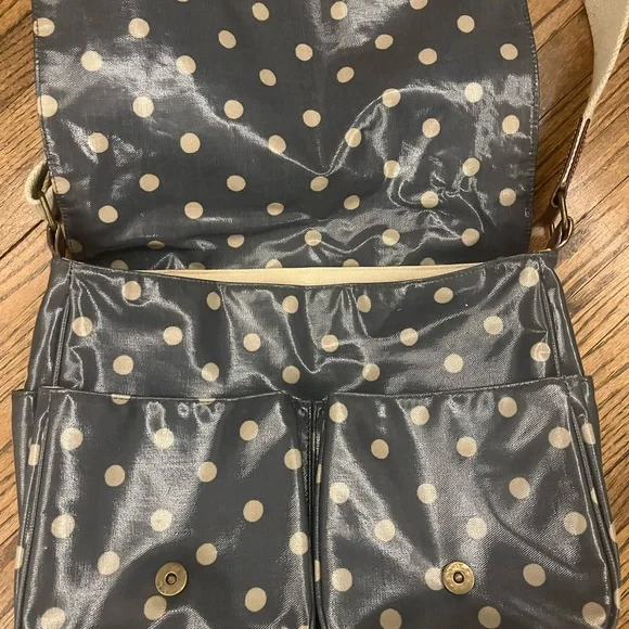Cath Kidston Gray Polka Dot Crossbody Bag - Picture 2 of 9